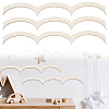 20Pcs Fan Shaped Wooden Frames DIY-BC0017-14B-1