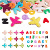 76Pcs 2 Sets 2 Styles Polyester Clothing Patches PATC-TA0001-42-2