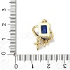 Brass Micro Pave Cubic Zirconia Pendants KK-D235-18G-3
