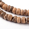 Natural Coconut Rondelle Bead Strands COCB-O001-12-2