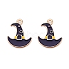 Halloween Theme Alloy Enamel Pendants ENAM-T020-07L-2