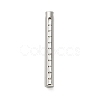 304 Stainless Steel Micro Pave Clear Cubic Zirconia Pendants STAS-Z126-05P-1