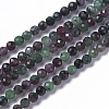 Natural Ruby in Zoisite Beads Strands G-F596-33-3mm-1