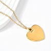304 Stainless Steel Pendant Necklaces for Women NJEW-U040-02C-G-3