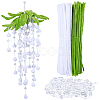 4M Plastic Beaded Trim Garland Strand AJEW-SC0032-02-1