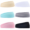 6Pcs 6 Colors Cloth Wide Headband for Sports AJEW-CN0005-07B-1