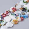 Handmade Millefiori Lampwork Beads Strands X-LAMP-T005-26-1