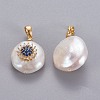 Natural Cultured Freshwater Pearl Pendants KK-L187-02A-2