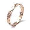 Ion Plating(IP) 304 Stainless Steel Hinged Bangles for Women BJEW-A011-18RG-3