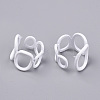 Spray Painted Alloy Cuff Rings RJEW-T011-26-RS-2
