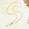 1mm Rack Plating Brass Box Chain Adjustable Slider Necklaces for Women Men MAK-L044-08G-3