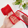 Elastic Polyester Mesh Ribbons OCOR-WH0082-172B-3