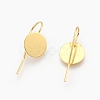 Brass Earring Hooks X-KK-A093-G-NF-2