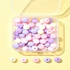 70Pcs Rubberized Style Acrylic Beads MACR-FS0001-71C-9