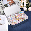 Rectangle Tinplate Metal Storage Boxes with Lid CON-WH0112-040-4