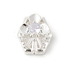 Brass Micro Pave Cubic Zirconia Beads KK-K297-28S-2