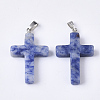 Natural Blue Spot Stone Pendants LS-G-S358-001C-2