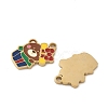Christmas 304 Stainless Steel Enamel Pendants STAS-Z093-08R-G-2