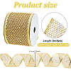 2 Rolls 2 Colors 9M Sparkle Polyester Mesh Ribbon with Paillettes OCOR-PH0005-94-5