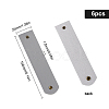 Rectangle PU Leather Napkin Buckle AJEW-WH0129-94B-2