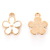 Alloy Enamel Charms X-ENAM-R059-02C-RS-2