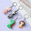 PVC Plastic Pendant Keychain KEYC-YW0001-14-3