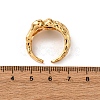 Brass Micro Pave Cubic Zirconia Cuff Rings for Women RJEW-F191-01G-02-5