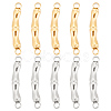 10Pcs 2 Colors 304 Stainless Steel Connector Charms STAS-UN0046-72-1