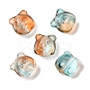 Transparent Spray Paint Glass Beads GLAA-Z011-01E-1