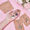 Alloy Resin Keychains KEYC-WH0038-46-3