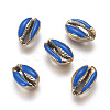 Electroplated Cowrie Shell Beads X-BSHE-G019-01G-G-1