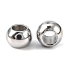 Tarnish Resistant Rondelle 201 Stainless Steel European Beads STAS-N020-03-8mm-1