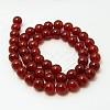 Natural Carnelian Beads Strands G-G338-8mm-02-2