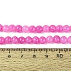 Ombre Effect Dyed Crackle Glass Beads Strands GLAA-Q106-01A-B20-5
