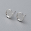 304 Stainless Steel Stud Earring Findings STAS-H410-07S-D-1