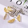 Brass Rhinestone Bridge Spacers RB-RSB024-M-NF-6