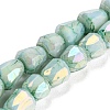 Electroplate Glass Beads Strand GLAA-G088-03-01B-1