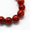 Dyed Synthetic Turquoise Gemstone Bead Strands TURQ-R032-6mm-XSS17-2