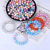 Printed Round Silicone Focal Beads SI-JX0056A-222-3