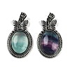 Natural Colorful Fluorite Pendants G-I370-09AS-11-1