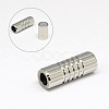 Tarnish Resistant 304 Stainless Steel Magnetic Clasps with Glue-in Ends STAS-K006-6mm-33C-1