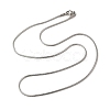 Tarnish Resistant 304 Stainless Steel Chain Necklaces LS-NJEW-R223-09-2