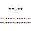 Handmade Glass Beaded Chains CHC-I038-14G-03-2