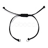 Korean Waxed Polyester Cord Braided Bracelets MAK-T010-01P-2