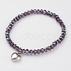 Glass Beads Stretch Bracelets X-BJEW-JB02450-2