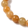 8mm Round Natural Topaz Jade Braided Bead Bracelets BJEW-C067-01B-24-3