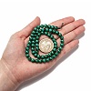 Natural Malachite Beads Strands G-O166-07A-6mm-5