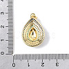 Brass Micro Pave Cubic Zirconia Pendants KK-H267-002G-01-3