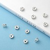 Brass Crystal Rhinestone Spacer Beads X-RB-A006-6MM-S-7