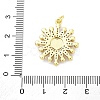 Brass Micro Pave Cubic Zirconia Enamel ABS Imitation Pearl Pendants KK-D325-22G-03-3